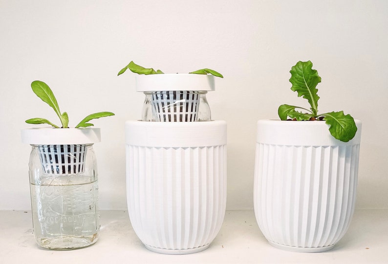 Mason Jar Sleeve Kratky Hydroponic Method 32 Ounces Etsy