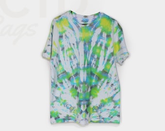 Green Highlighter | Lucid Rags Ice Tie Dye Tee