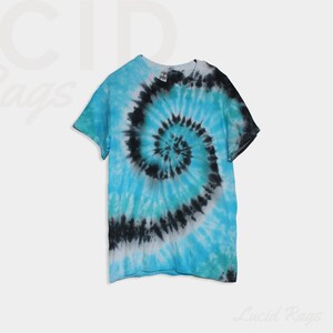 Czarno-niebieski | Koszulka Lucid Rags Tie Dye