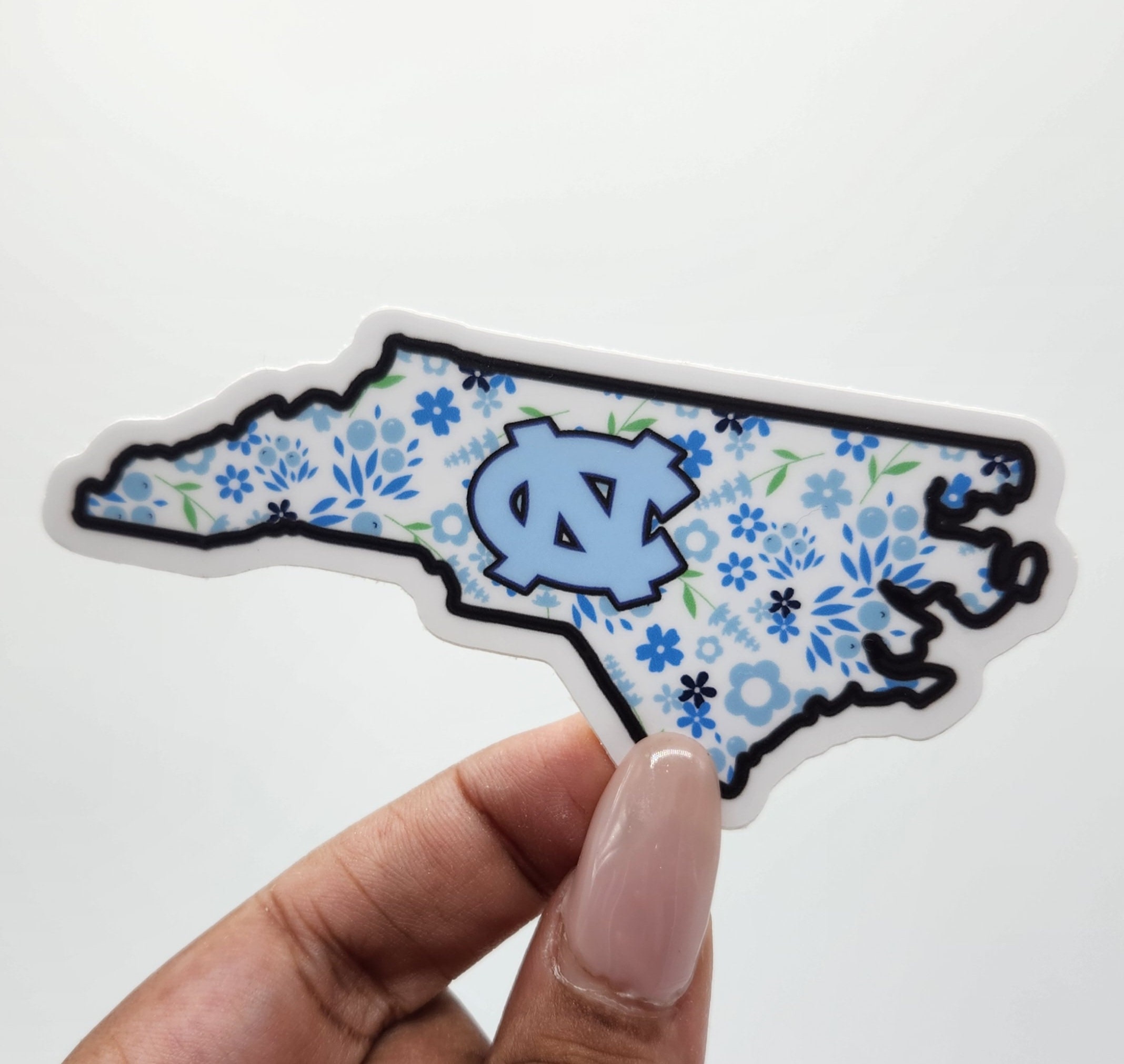 UNC University of North Carolina Tar Heels Logo Iron On Patch Nike NCAA Blue