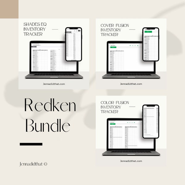 Redken Bundle- Customizable and Printable charts with NEW 2023 shades