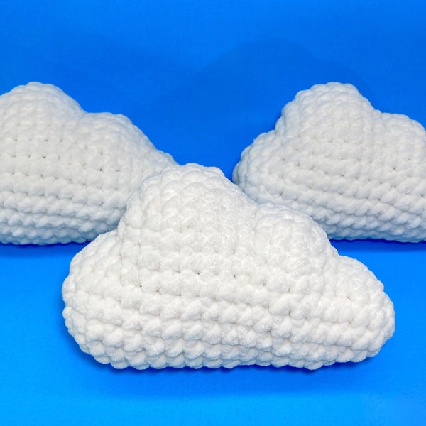 Cozy in the Clouds | Decorative Crochet Cloud Plushie