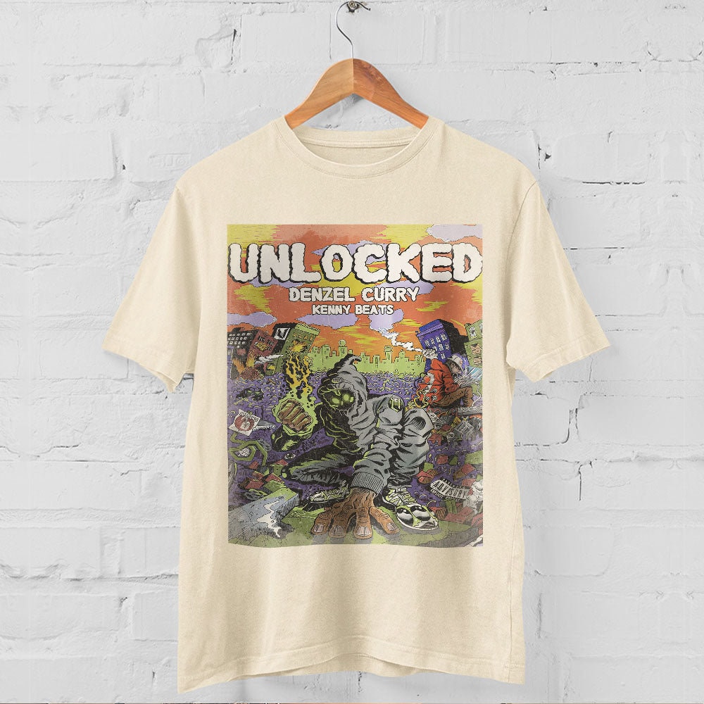 Discover Unlocked Denzel Curry Shirt Retro Vintage 90s Hip Hop Graphic Tee