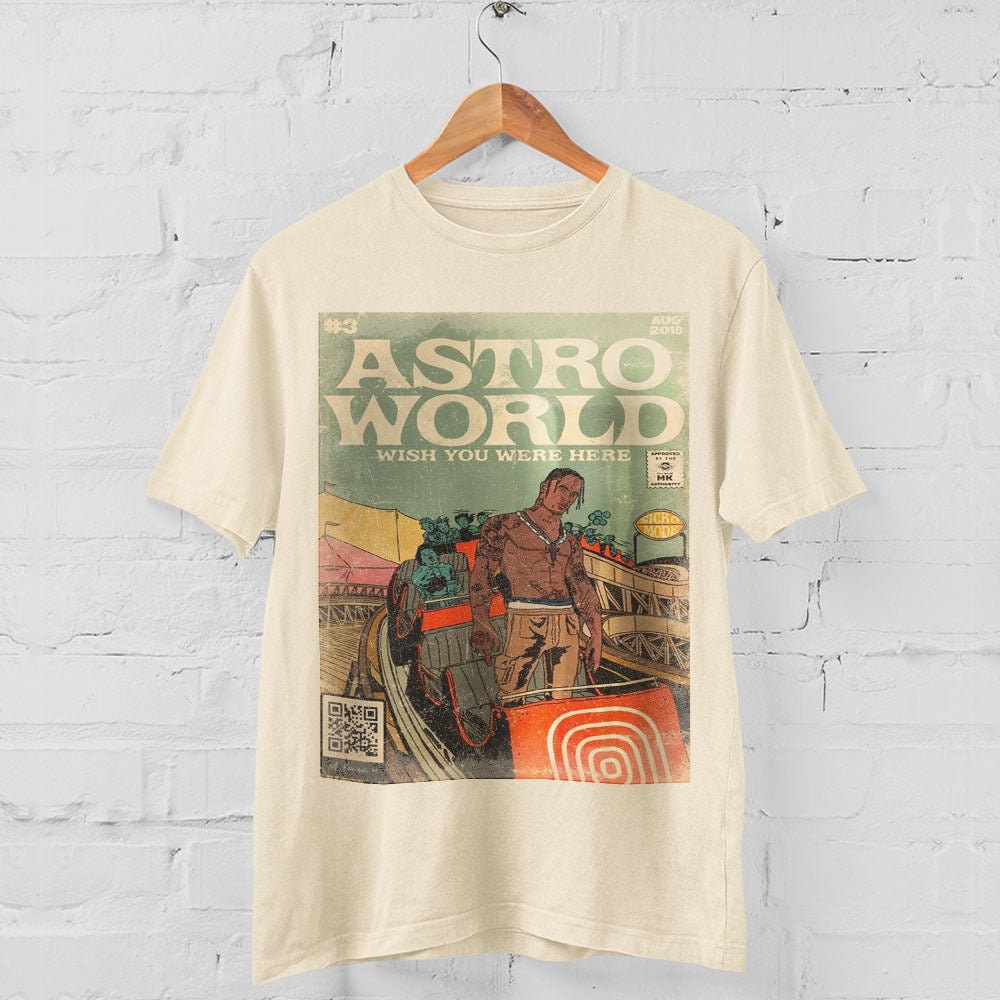 Discover Astroworld Shirt Vintage Hip Hop 90s Retro Graphic Tee