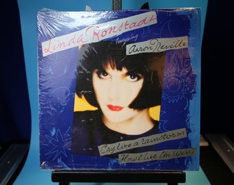 Linda Ronstadt Featuring Aaron Neville Vintage Vinyl Record Album
