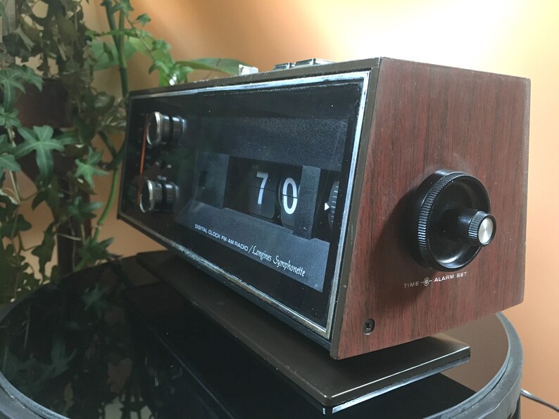 Vintage Digital Clock AM/FM Radio Longines Etsy