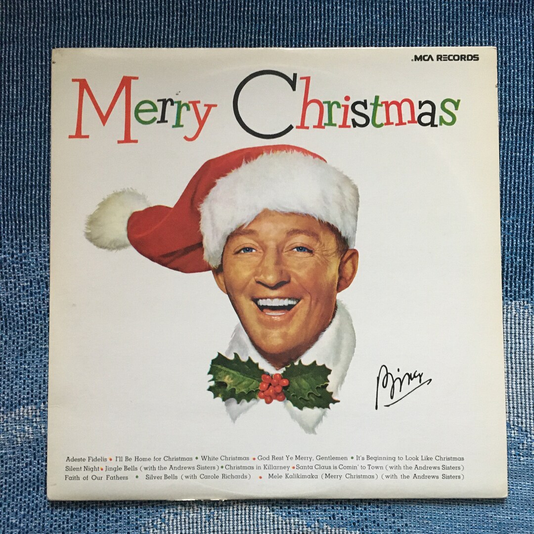 Vinyl Record Bing Crosby Merry Christmas LP Album Etsy