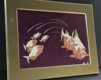 Mayra Solano Fish Print: Original Handmade Artwork (22cm x 17cm), Prints