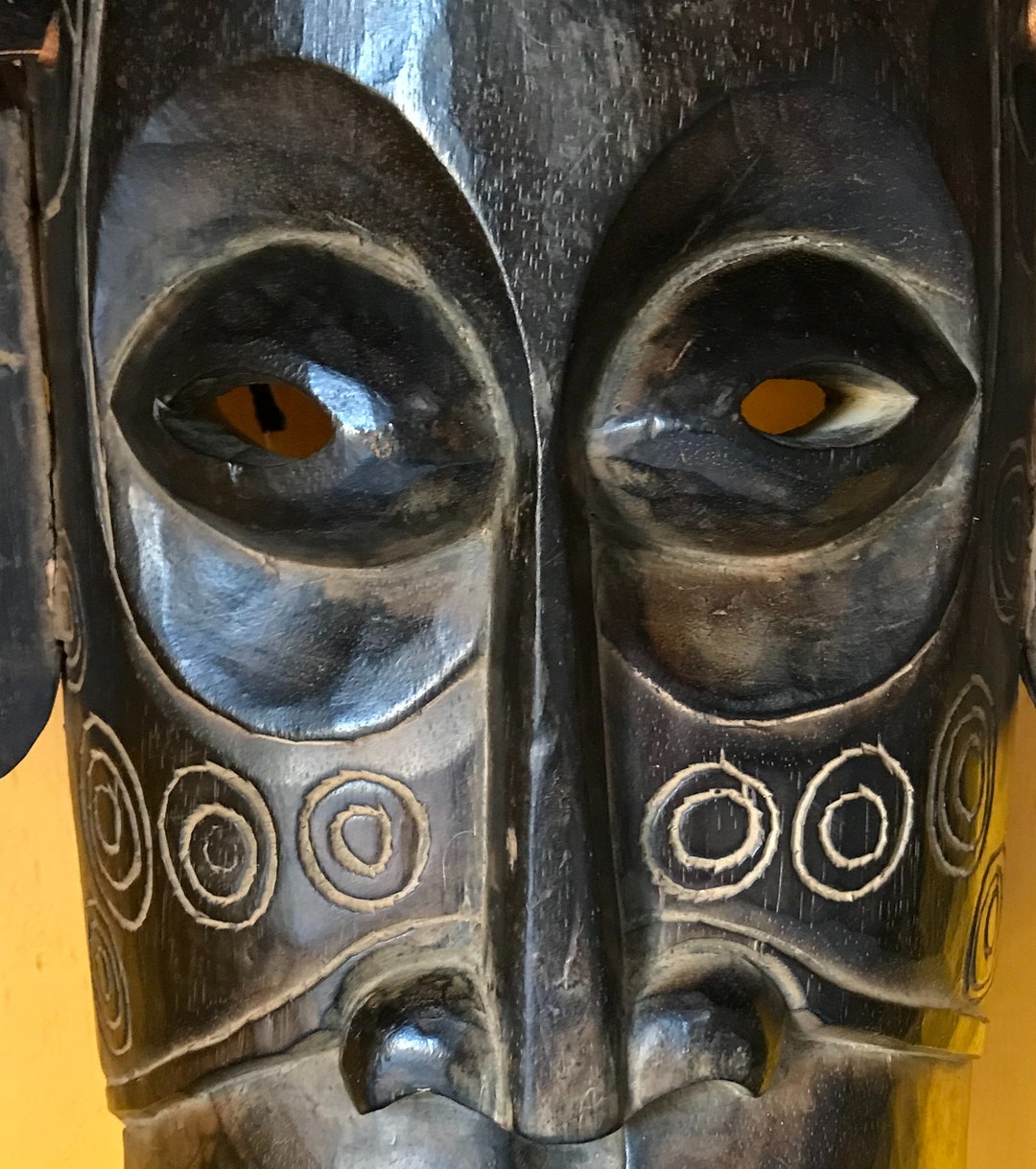 African Free Standing Wood Deity Statue Etsy