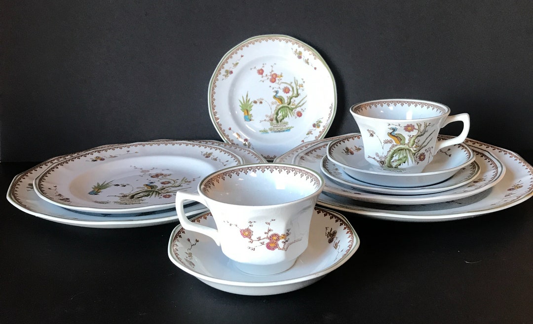 Wedgwood old Chelsea Complete Dinner Set for Two Etsy