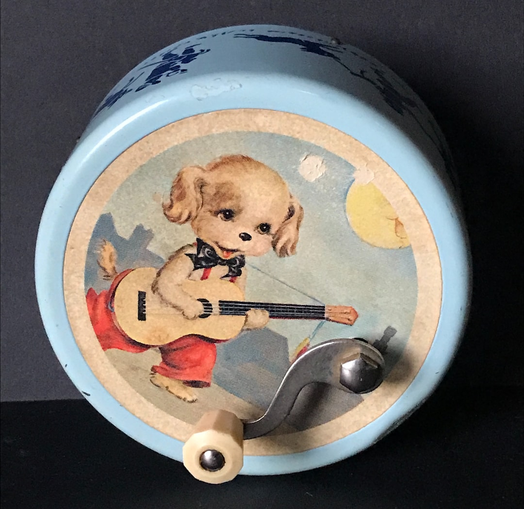 Rare Vintage Children's Music Box Manivelle Reuge Switzerland non
