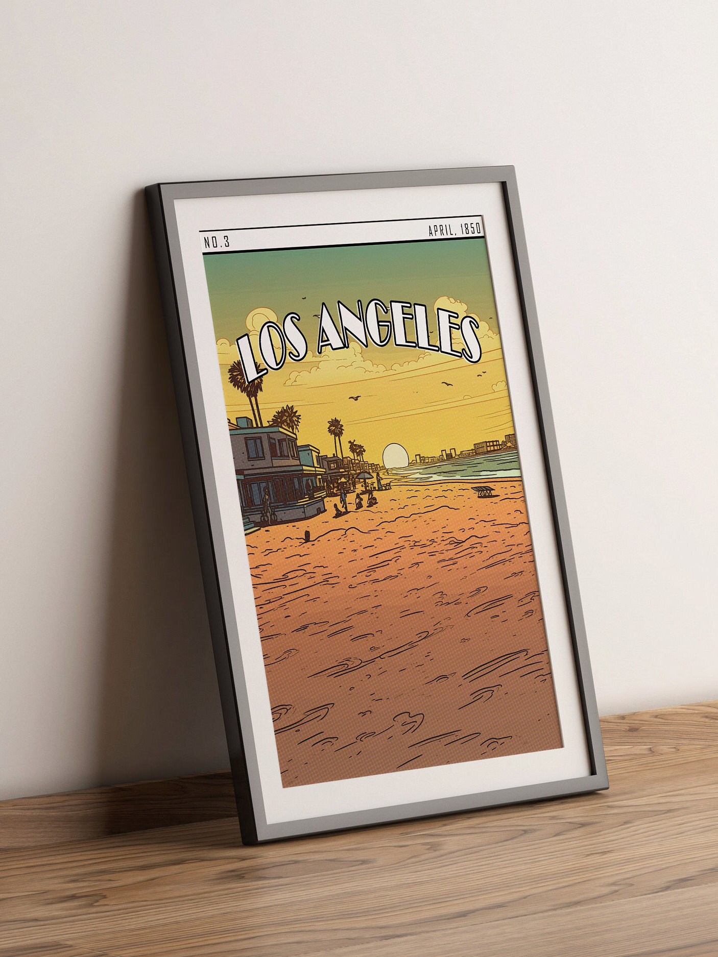 ベニス ビーチのポスター、ベニス ビーチのコミック ブック アート