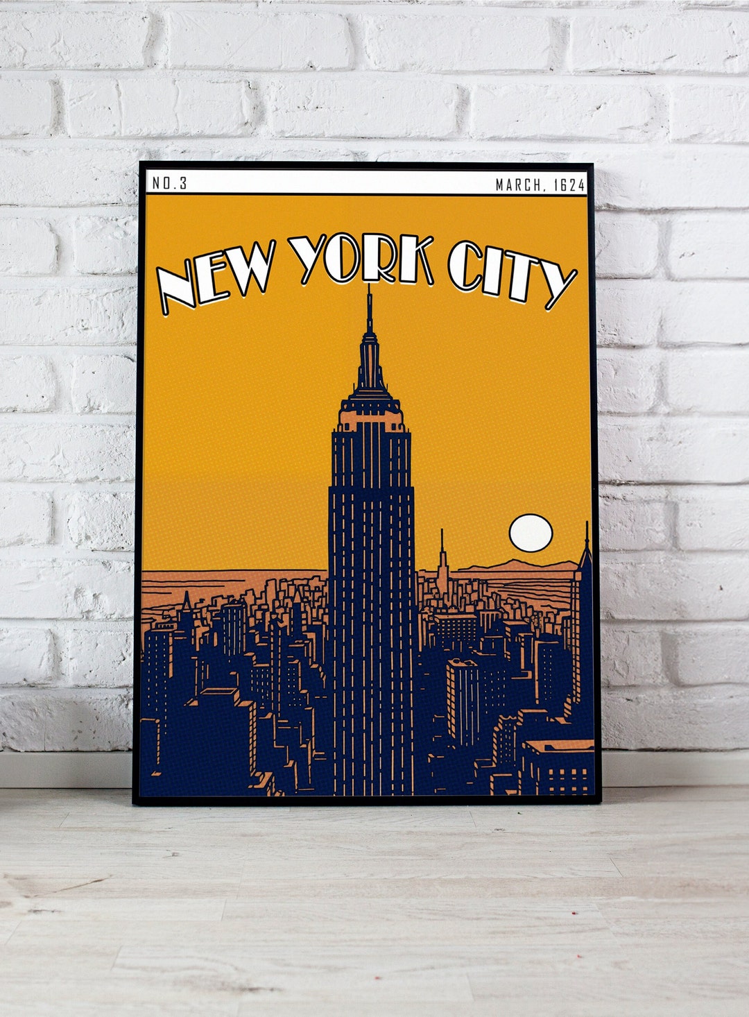 NYC Wall Art, Empire State Building Poster, New York City Poster ...