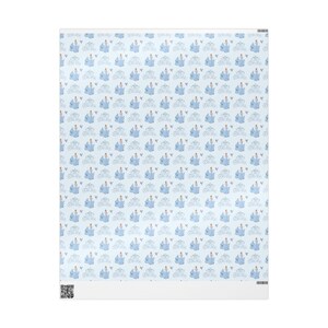 Cinderella Wrapping Paper | Light Blue Princess Gift Wrap | Fairytale Birthday Decor | Disney Princess Party image 4