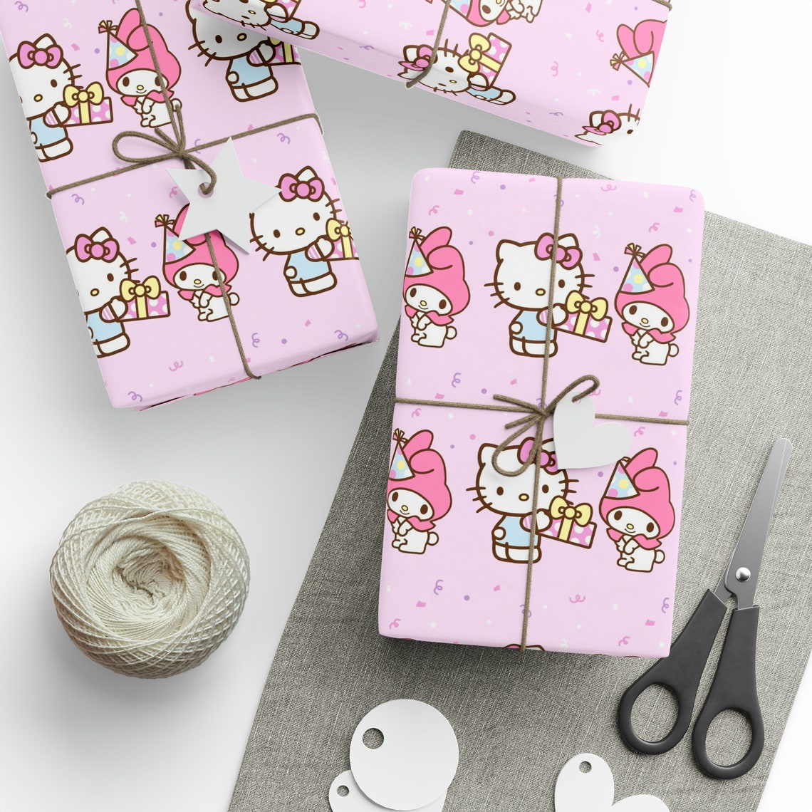 My Mel & Hello Kitty Birthday Wrapping Paper - Etsy