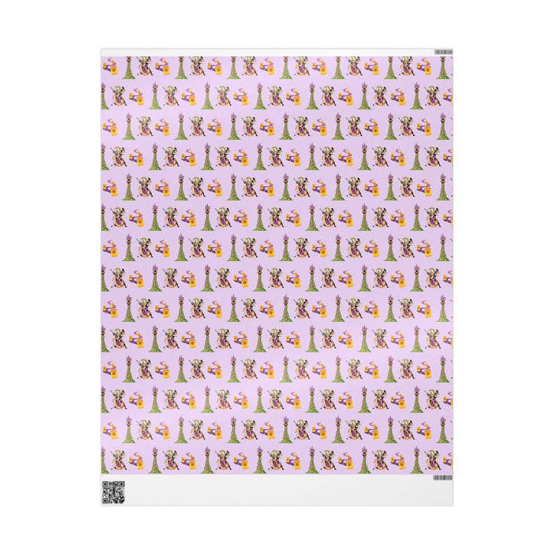 Rapunzel Wrapping Paper | Tangled Birthday Party, Princess Gift Wrap image 4