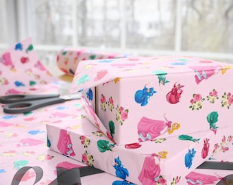 Aurora Wrapping Paper | Disney Sleeping Beauty Birthday, Baby Shower