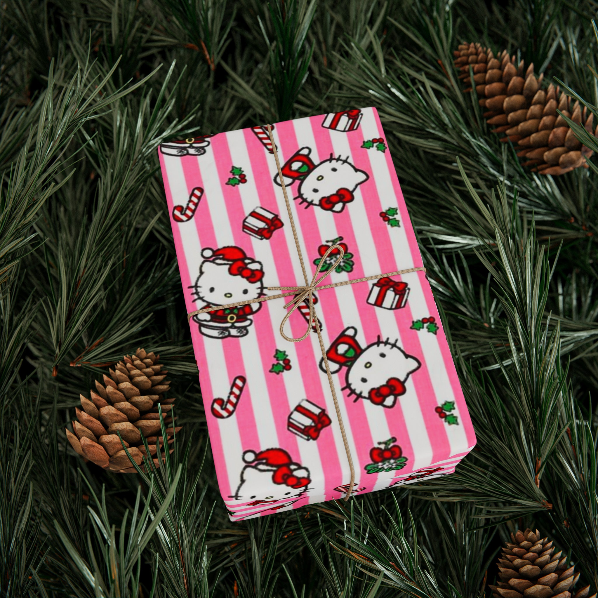 Hello Kitty Christmas Wrapping Paper Etsy UK