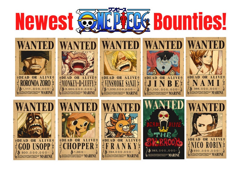 one piece bounties 