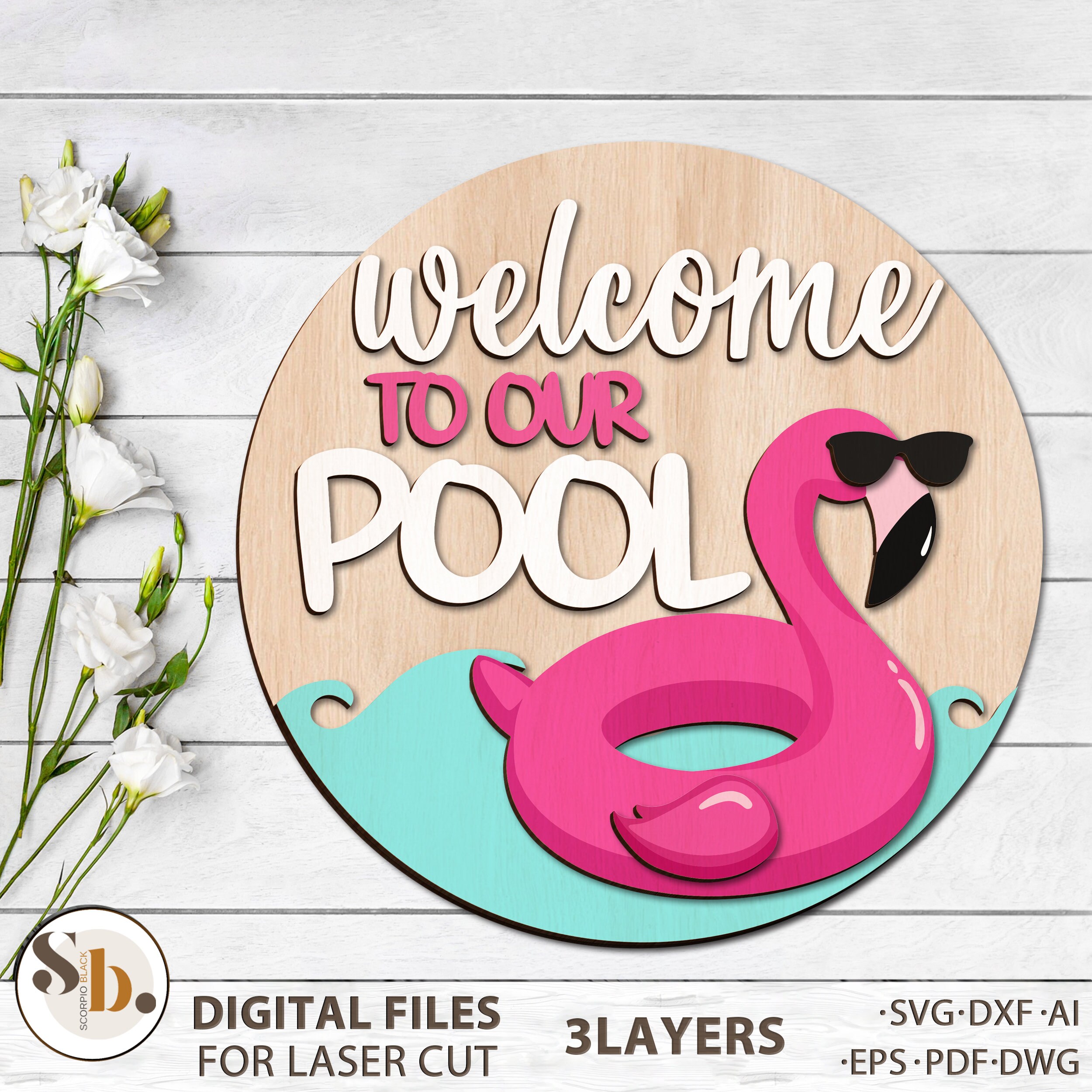 to Our Pool Sign SVG Door Hanger SVG Etsy