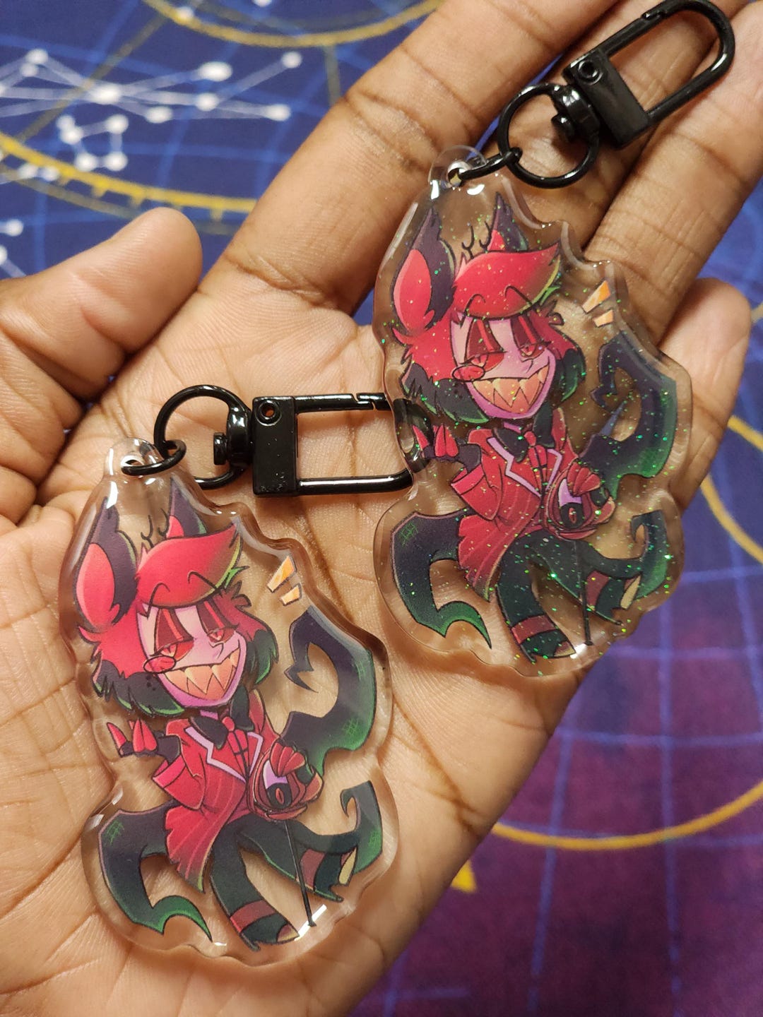 Alastor Bubble Keychain - Etsy