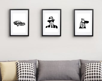Mafia Wall Art SVG File Pack, 1950s Gangster (Digital Download)