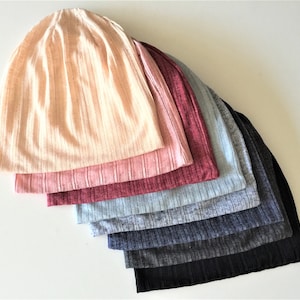 Breathable Slouchy Beanie, Women&#39;s Thin Mesh Beanie, Lightweight Stretch Beanie, Summer Spring Beanie, Adult Beanie, Chemo Beanie Hat