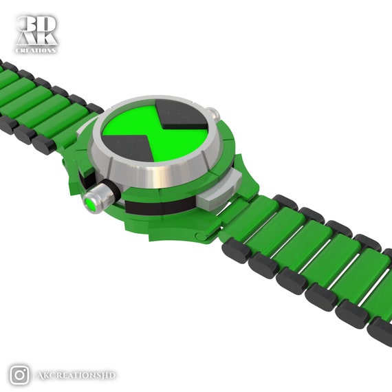 3D file Ben 10 Omnitrix (Slim Variant) - Watch with Flexi Strap ⌚・Design to  download and 3D print・Cults