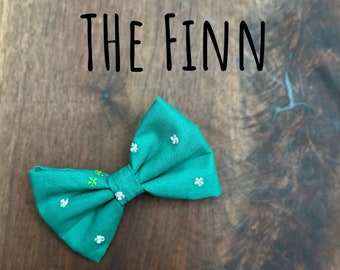 St. Patrick's Dog Bow, Dog bow tie, cat bowtie, bow for cat, dog bowtie, pet bowtie, pet bow tie, The Finn - The Bow Tie