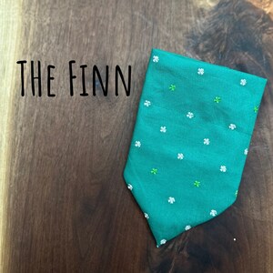 Dog bandana St. Patrick&#39;s Day, st. pattys dog bandana, over the collar bandana, The Finn - The over the collar bandana