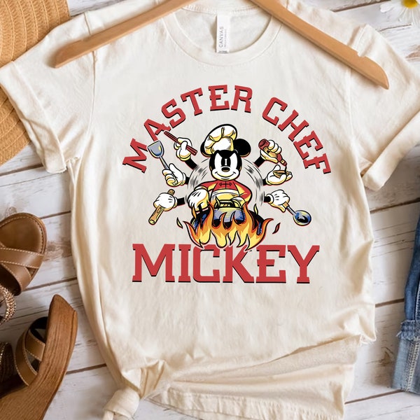 Disney Mickey And Friends Master Chef Mickey Mouse Retro Shirt, Magic Kingdom Trip Unisex T-shirt Family Birthday Gift Adult Kid Toddler Tee