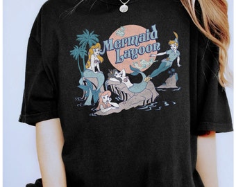 Vintage Retro Disney Peter Pan Mermaid Lagoon Group Shot Shirt, Magic Kingdom Tee, Unisex T-shirt Family Birthday Gift Adult Kid Toddler Tee