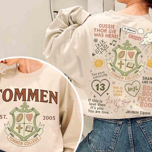 2-sided Boys of Tommen Shirt, Rugby Team Shirt, Tommen College Shirt, Bookish Gift, Tommen Print Shirt, Romance Book Shirt, Rugby College