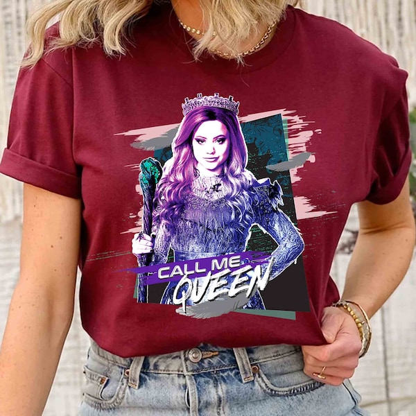 Disney Channel Descendants 3 Audrey Call Me Queen T-Shirt, Princess Audrey Rose Tee, Magic Kingdom Disneyland Family Vacation Holiday Gift