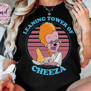 Retro The Leaning Tower Of Cheeza Bobby Zimmeruski T-shirt, Funny Disney A Goofy Movie Tee, Magic Kingdom Disneyland Vacation Family Gift