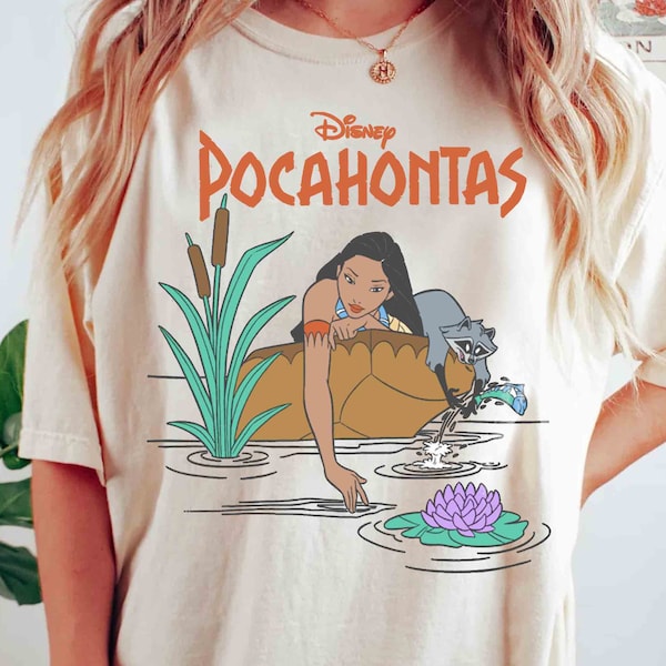 Mignon Disney Pocahontas Meeko Afternoon Dreaming Shirt, WDW Magic Kingdom Holiday Unisex T-shirt Family Birthday Gift Adult Kid Toddler Tee