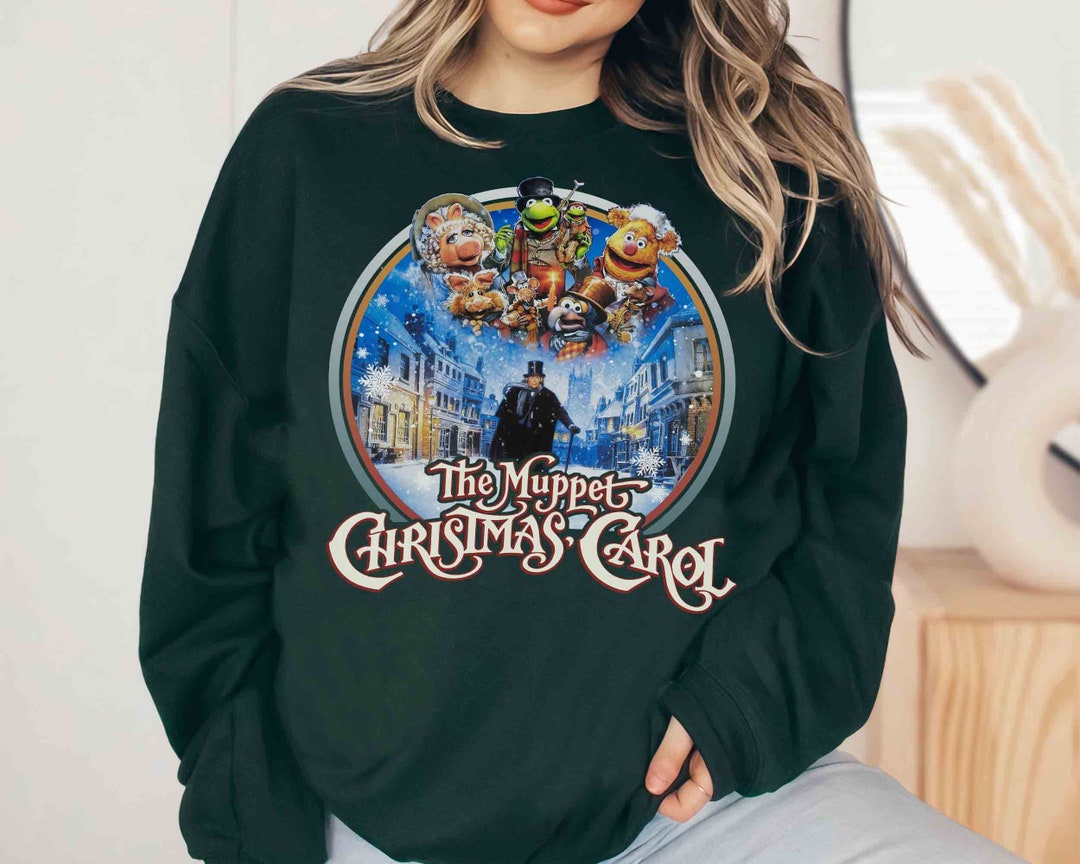 Retro 90s the Muppet Christmas Carol Characters Group T-shirt, Kermit ...