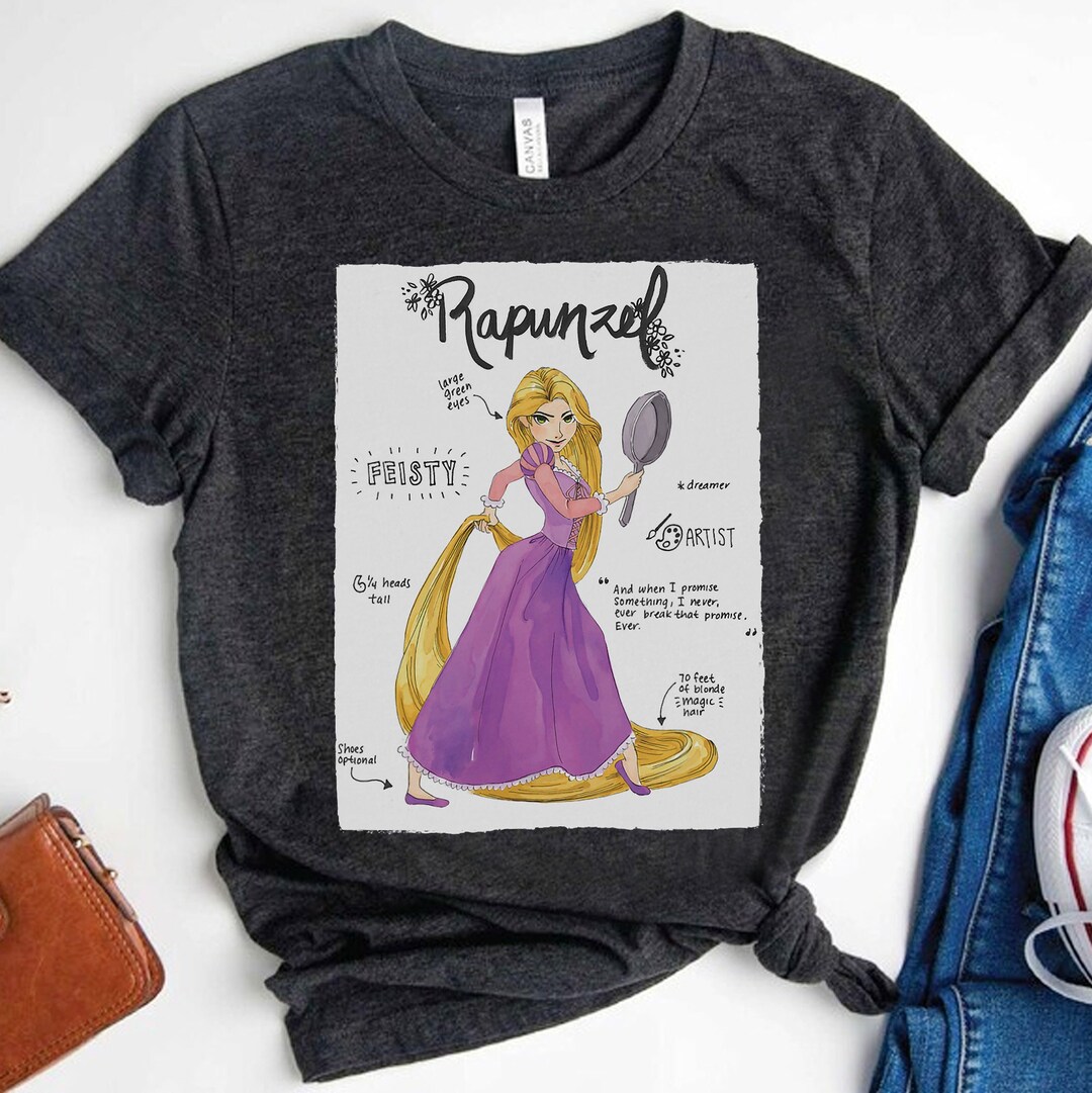 Disney Tangled Rapunzel Princess Fashion Callouts Shirt Etsy
