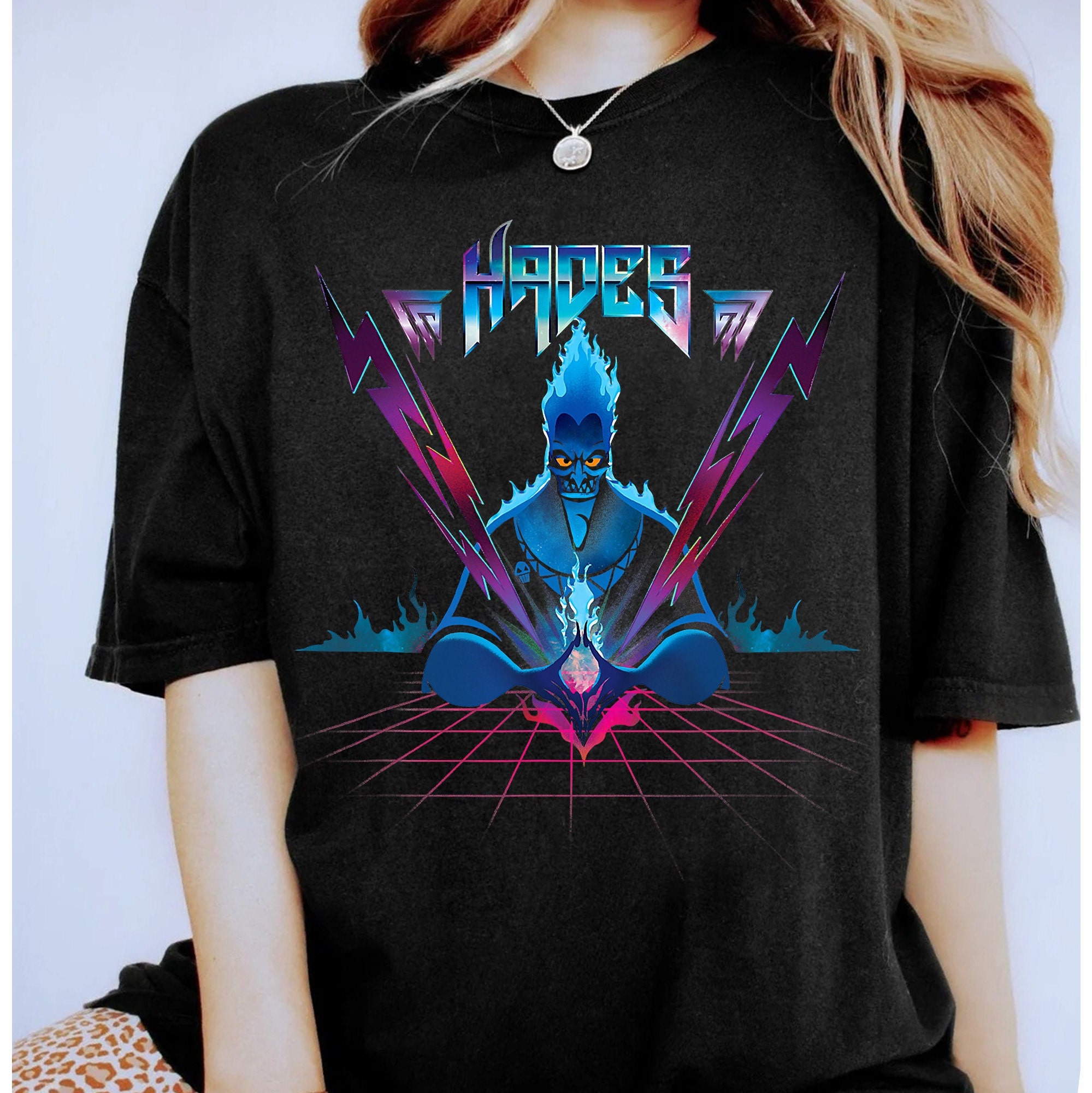 Disney Villains Hades 90s Rock Band Shirt Disneyland Vacation