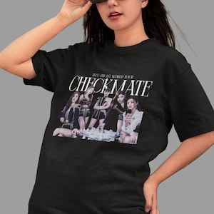 ITZY 1st World Tour &#39;Checkmate&#39; Shirt, Midzy TShirt, Itzy Concert Shirt, Itzy Checkmate, Gift for Midzy, Concert Tee, Kpop Streetwear #099