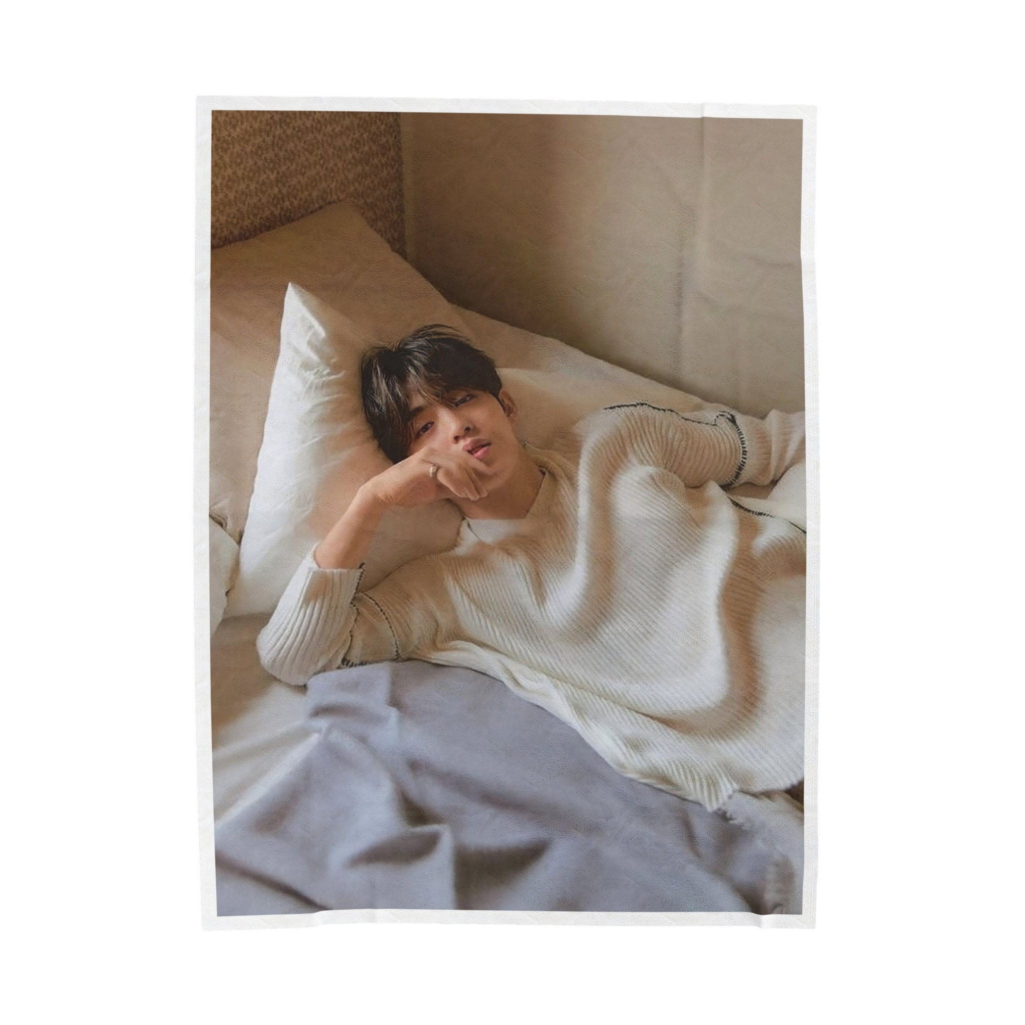 アイドル SEVENTEEN BIG PHOTO BLANKET S.COUPS S. Coups SVT Photo Blanket, S.coups Choi Seungcheol SVT, Gift for