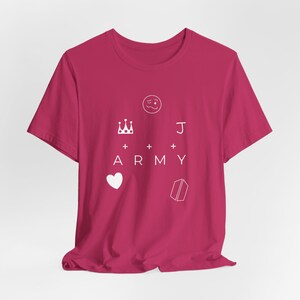 Camiseta con tatuaje de mano de JK, merchandising de la gira mundial de K-Pop, regalo para fans con prejuicios del ejército n.° 338 Berry