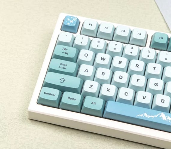 Teclas PBT, juego completo de teclas de teclado de perfil XDA, teclas  personalizadas DYE-Sub para interruptores Cherry Gateron MX, teclados  mecánicos