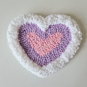 Mug Rug Punch Needle Untersetzer Handgemachter getufteter Becher Teppich Einweihungsparty Geschenkidee Tee Kaffeeliebhaber Geschenk
