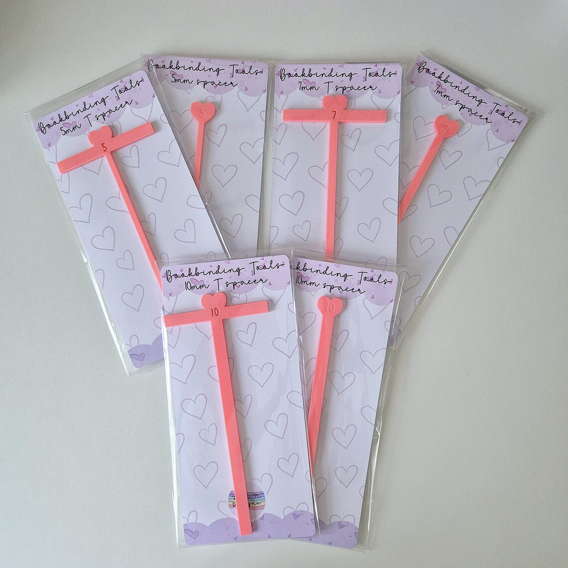 T Spacer for Bookbinding T Bar Guide Ruler Calendar Making Stencils ...