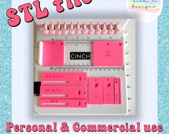 STL/3MF file for 3D printers Cinch Bookbinding Machine Binding tools Book making tool kit Cinch Book Binding tool kit Junk Journal Notebook