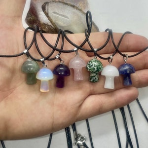 Crystal Mushroom Pendants