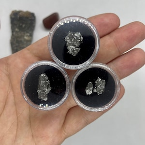 Véritable météorite Campo Del Cielo dans un coffret de collection avec étiquette