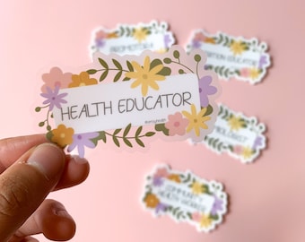 Public Health Workforce Sticker: Clear Waterproof Vinyl Decal