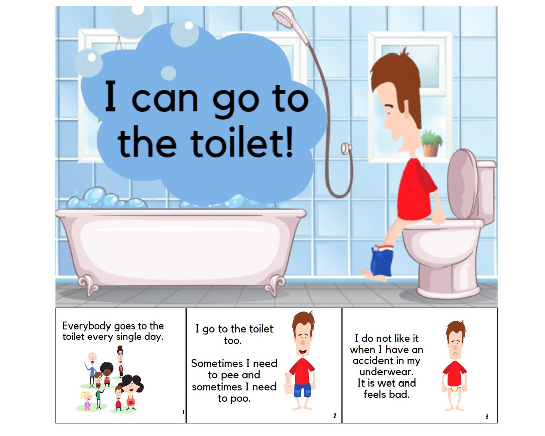 I Can Go to the Toilet social Story Etsy